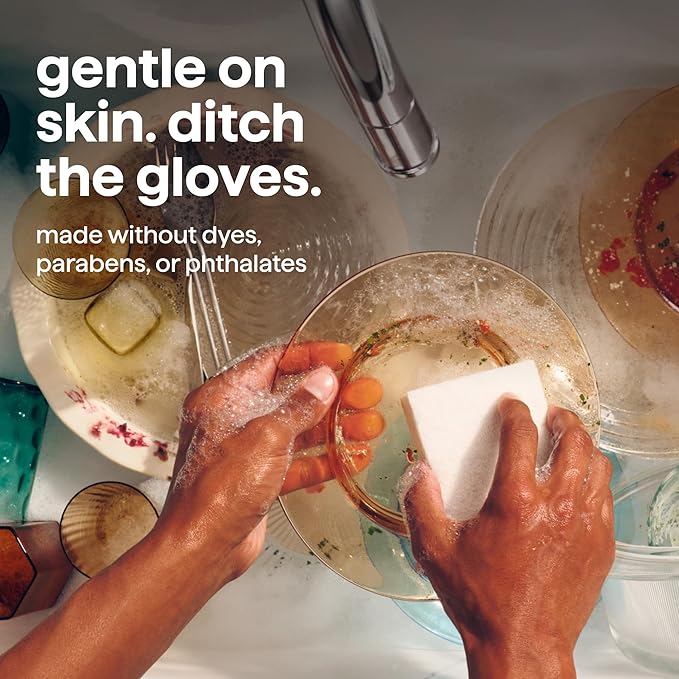 Method Super Shine Liquid Dish Soap, Powered by Enzymes, Free + Clear, Unscented, 16 fl oz