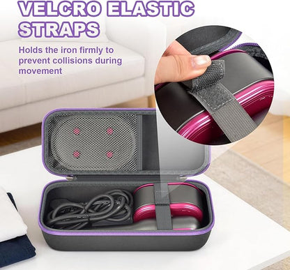 PAIYULE Portable Steamer Travel Case, Storage Bag Compatible with DRFLASH Handheld Clothes Steamer, Organized with Mesh Pocket for Accessories (Case Only), Dark Gray