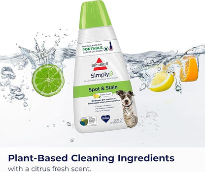 Bissell Simply Spot & Stain Portable Carpet Cleaner Formula,32 oz,3368,(Pack of 2)