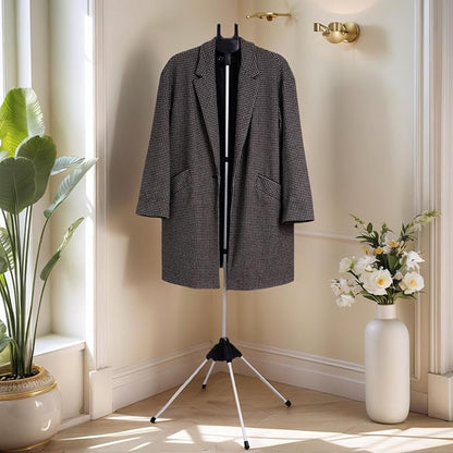 Clothes Steamer Stand Hanger with Steamer Ironing Glove for Steaming Clothes, Handheld Garment Steamer Rack with Grey Mini Handhelded Ironing Pad Board