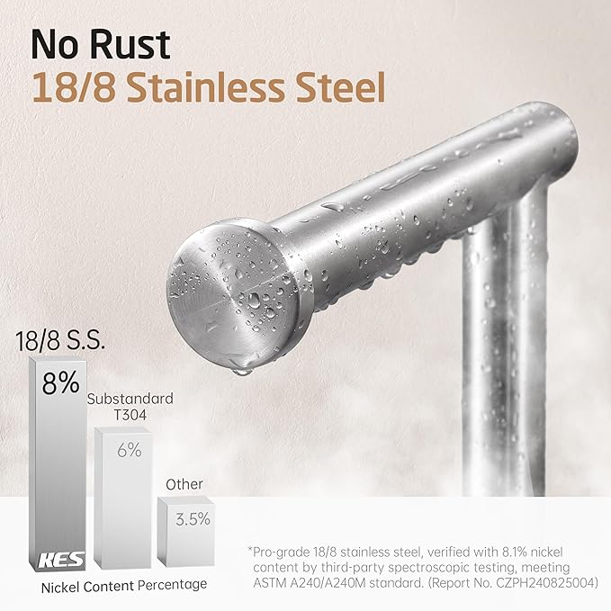 KES Free Standing Toilet Paper Holder with Storage, Toilet Brush Holder Roll Stand with Toilet Brush Detachable 18/8 Stainless Steel Toilet Roll Holder Freestanding Brushed Finish, BPH232-2