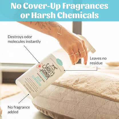 Skout's Honor Odor Eliminator - Plant-Powered Deodorizer for Offensive Pet Odors, Destroys Molecules On Contact - Biodegradable, Eco-Friendly, No Residue, 35 oz