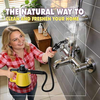 Steam Cleaner, Deep Cleaning Steam Cleaner for Home, 1200W Handheld Steam Cleaner with 10 Tools, Natural Steamer for Cleaning, Handheld Steamer for Bathrooms, Kitchens, Windows, Shower, Grout,Tile,Car