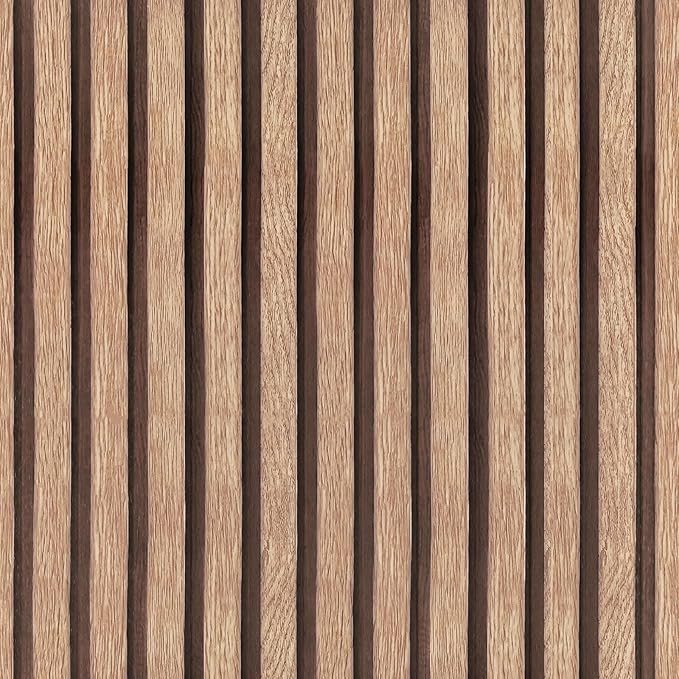 Yun-aeon Natural Wood Peel and Stick Wallpaper Wood Slats - 17.3"x 1200" Tan Self-Adhesive Waterproof Vinyl Removable Wall Paper for Wall Decor Bedroom