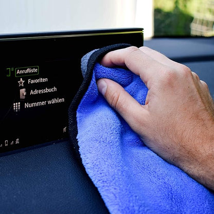 Microfiber Towels for Cars 3 Pieces 500 GSM polishing Cleaning Home, car and Motorbike - 12 x 12 Inches (30x30cm)