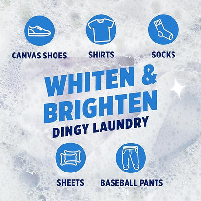 OxiClean White Revive Whitener & Stain Remover Liquid Additive, Water-Activated Oxygen Bleach for Laundry, 45 fl oz