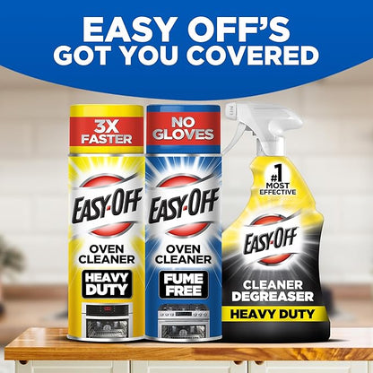 Easy-Off Fume Free Oven Cleaner Foam, Removes Grease & Burned-On Food, For Ovens, Air Fryers & More 14.5oz