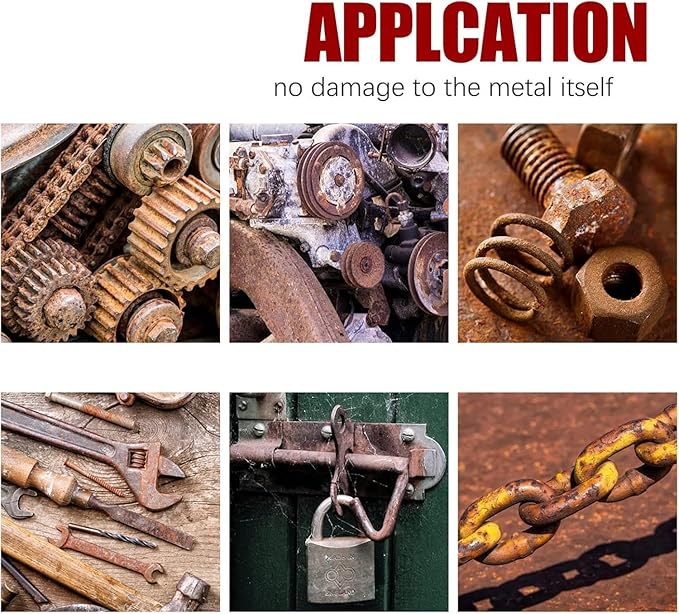 KISHAL Car Chassis Derusting,Car Chassis Rust Converter,Car Rust Remover Spray,Rust Inhibitor Derusting Spray with Brush,Maintenance Cleaning Rust Dissolver (2 Pcs)