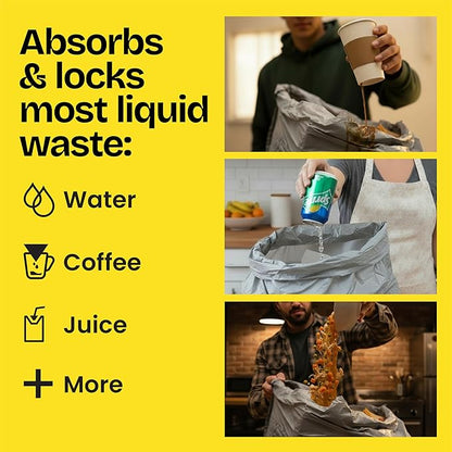 Glad ForceFlex MaxStrength LeakGuard Trash Bags, 13 Gal, Fresh Air, 90 Ct (Package May Vary)