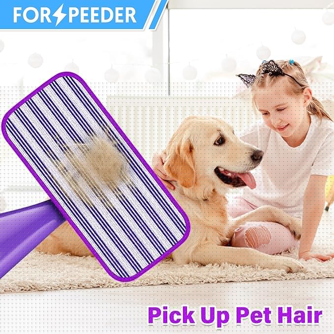 6 Pack Reusable Mop Pads for Swiffer WetJet Spray Mop, Wet Pads Refill Machine Washable Wet Dry Dual Use for Hardwood, Vinyl, Marble, Stone and Glass