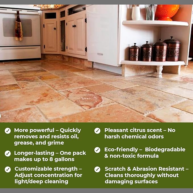 CoverTec CrystalClean CT-50 Tile Grout, Hard Surface Powerful Mold, Mildew, Grease, Oil, Stain Remover | Concentrated Cleaner, High pH, Citrus Fragrance 8oz, Prof Grade