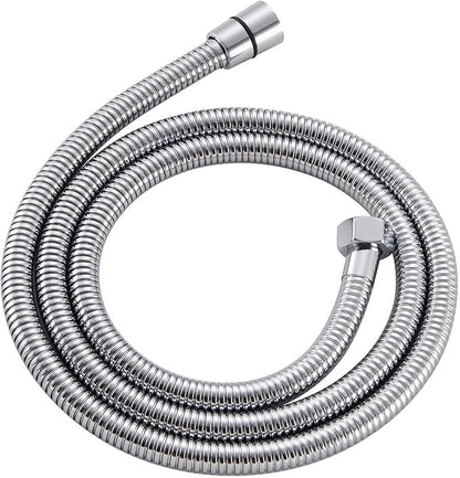 Angle Simple Flexible Shower Hose 59", Stainless Steel Handheld Shower Head Hose Replacement 1/2" IPS, Chrome