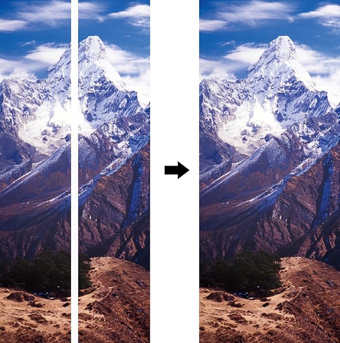 A.Monamour 3D Door Stickers for Interior Doors AMA Dablam in The Everest Region of The Nepal Himalaya Mountain Range Vinyl Waterproof Self Adhesive Door Mural Decals for Bedroom Bathroom 95x215cm