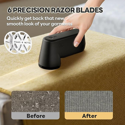 Lint Remover for Clothes Shaver Pill Remover Rechargeable Fabric Shaver 2-Speed with Brush Electric Furinture Shaver for Sweater Lint Ball Remover