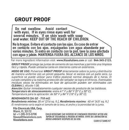 FILA Grout Sealer Spray Filagrout Proof 24 OZ, Grout Sealer for Tile and Stone, Eco-friendly