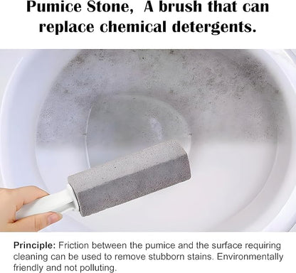 Bexter 2-Pack Value Toilet Bowl Pumice Cleaner with Handle – Removes Hard Water Rings, Stains & Limescale – Multi-Surface Bathroom Cleaning Stone for Sink, Pool, Tile