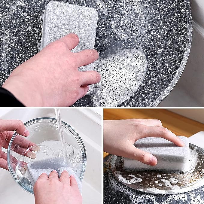 Individually Wrapped Sponges Kitchen Dishwashing Sponge Bulk, Non Scratch Dishes Scouring Pad Dishcloth, Odor-Free Sponge Wipes for Household Cleaning Dishes Travel Apartments - Grey (5000 Pack)