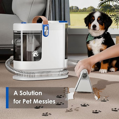 WURESE Portable Upholstery and Carpet Cleaner Machine, 15Kpa Spot Cleaner Deep Cleans Pet Stains, Couch Cleaner with 3 Tools and Self-Cleaning System for Area Rugs, Furniture, Stair, Car, Teal