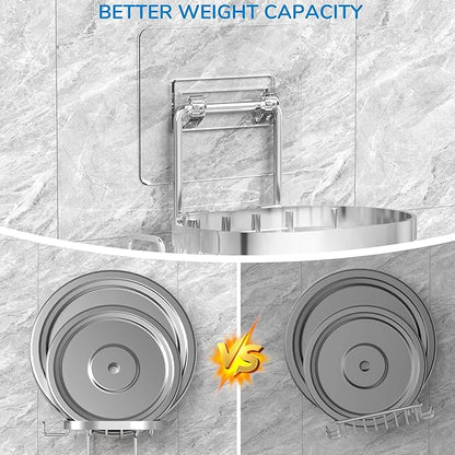 MASADI 3 Tier Soap Dish Holder, Soap Bar Holder with Hooks, Shampoo Bar Caddy for Shower Wall, Razor Holder for Shower, Bar Soap Container 304 Stainless Steel, Bathroom(Silver)