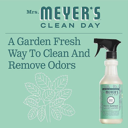 Mrs. MEYER'S CLEAN DAY All-Purpose Cleaner Spray,Limited Edition Mint,16 fl. oz,(Pack of 6)