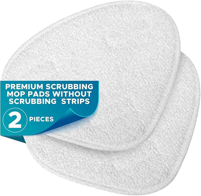 Steam & Go Premium Microfiber Pads for Steam Mops, Floor Steamers, and Carpet Steamers - Washable & Reusable - 2 Pack