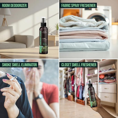 Non-Toxic Odor Eliminator,Natural Cedar Air Freshener Spray for Clothes Storage & Moth Repellent, Closet & Couch Deodorizer,Long Lasting Bathroom & Toilet Freshener,Safe for Kids & Pets,2PK, 4 Oz each