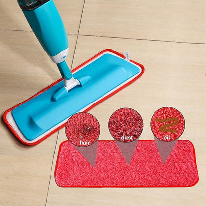 Shappy 3 Pack Reusable Microfiber Mop Pads Spray Mop Replacement Heads Cleaning Pad for Wet Dry Reveal Mops Pads for Floor Cleaning 16.5 x 5.5 Inch
