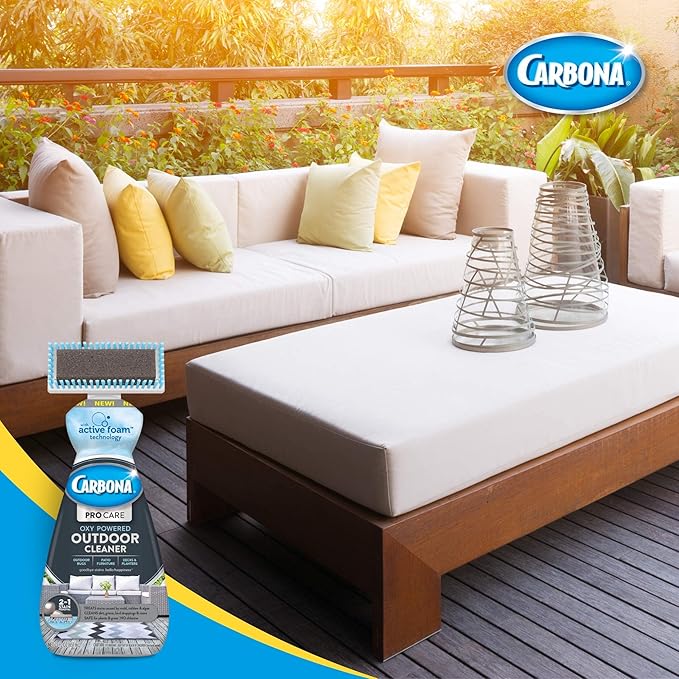 Carbona Pro Care Oxy Powered Outdoor Cleaner with Brush | 22 Fl Oz, 1 Pack