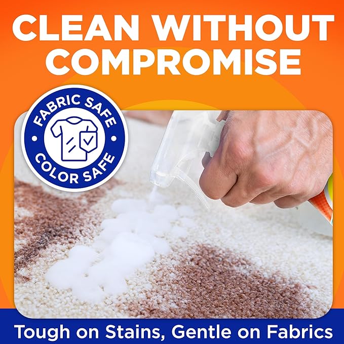 Tide Laundry Stain Remover Spray with Oxi, Stain Remover for Clothes, Carpet, Upholstery, Pet Bedding, & More, Stain Treater Spray for Tough Stains from Wine, Coffee, Grease, 21.5 Fl Oz (Pack of 2)