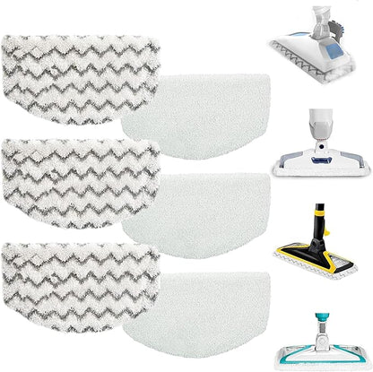 1940A Steam Mop Pads Washable for Bissell Powerfresh Replacement Steam Cleaner Pads for 1806 19404 1440 1544 2075A 2685A 19402 19408 1940f 1940q 1940t B0006 B0017 Microfiber Hard Floor Cleaning