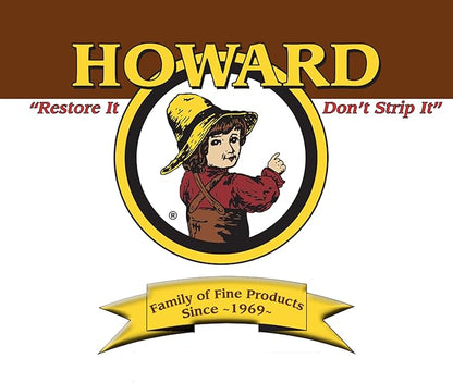 HOWARD Feed n Wax Wood & Conditioner Beeswax Polish, Orange, 16 Fl Oz, Pack of 2
