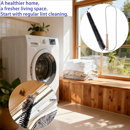 47.24" Extra Long Dryer Vent Cleaner Brush – Flexible Dryer Lint Brush for Deep Cleaning of Lint Trap, Refrigerator Coils, Dust, and Pet Hair – for Fire Risk Reduction & Better Efficiency
