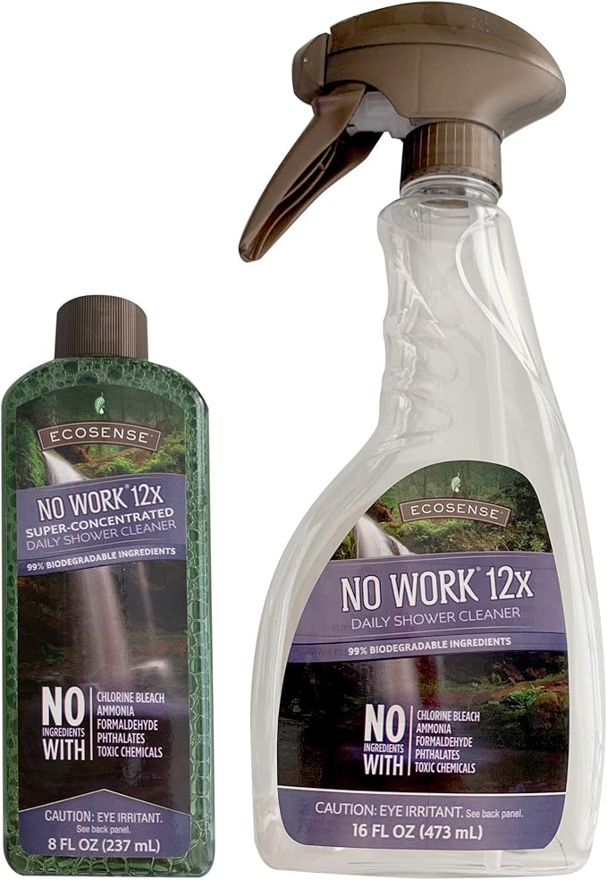 Melaleuca Ecosense No Work Daily Shower Cleaner 8 OZ (8oz w/Spray Bottle)