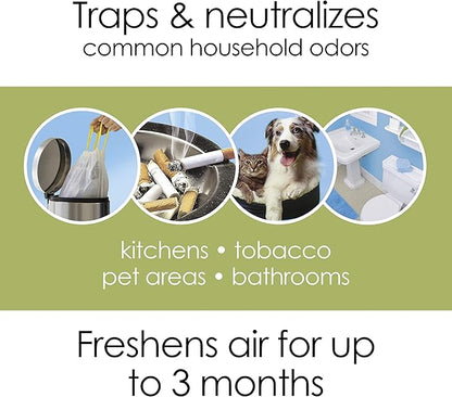 Hamilton Beach TrueAir Plug-Mount Odor Eliminator with Carbon Filter + Green Mountain Scent Cartridge, Common Household-Tobacco, Pet, Bathroom, Trash, On/Off Fan (04530GM)