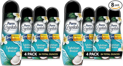 Purex Crystals in-wash Fragrance and Scent Booster,Tahitian Breeze,21 Ounce,(Pack of 8)