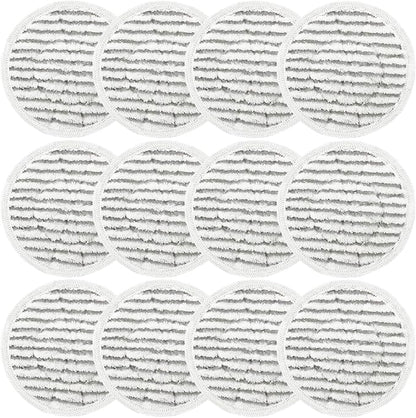 12 Pack Replacement Steam Mop Pads for Shark S8201 S7001 S8001 S7201 S7000AMZ S7000 S7005 S7020 S7001C Steam Mop, Steam & Scrub All-in-One Scrubbing and Sanitizing, Dirt Grip Scrub Washable Pad