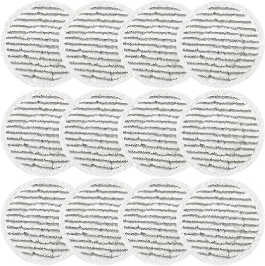 12 Pack Replacement Steam Mop Pads for Shark S8201 S7001 S8001 S7201 S7000AMZ S7000 S7005 S7020 S7001C Steam Mop, Steam & Scrub All-in-One Scrubbing and Sanitizing, Dirt Grip Scrub Washable Pad