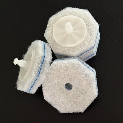 Disposable Toilet Brush & Wand Refills, 50 Count 3-Layer Octagonal Toilet Cleaner Heads, Compatible with Most Standard Toilet Wands, Hygienic Bathroom Deep Cleaning