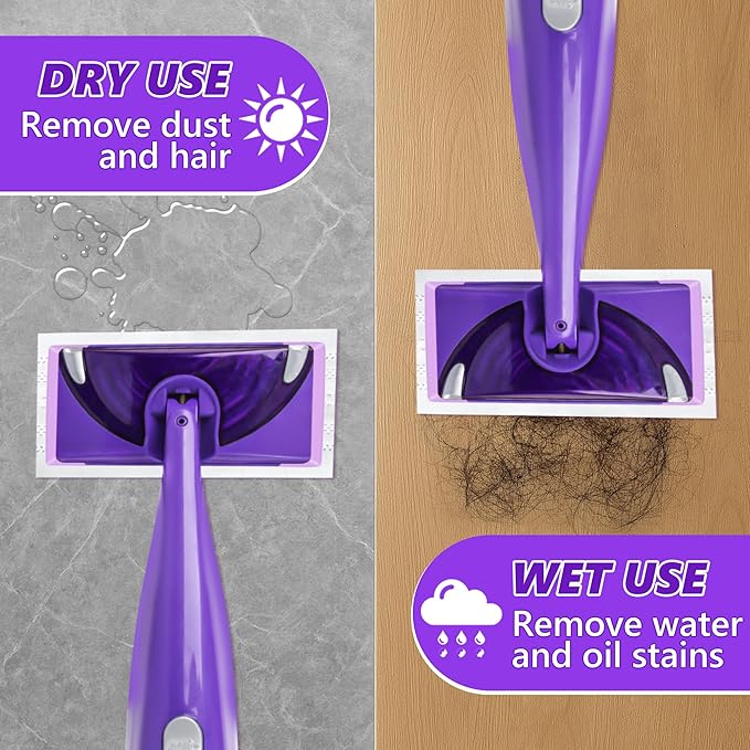 Disposable Mop Pads Refills for Swiffer WetJet Spray Mop - Wet Jet Refill Pads for All Purpose Multi Surface Hardwood Floor Cleaning - Thickened and Super Absorbent - 30 Count