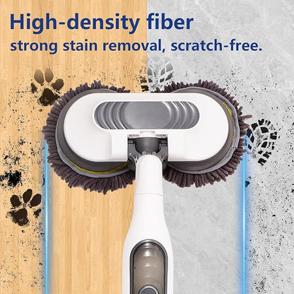 Upgrade S7000 Replacement Steam Mop Pads Kit for Shrak,S8201 S8001 S7001 S7201 S7000AMZ S7005 S7020 S7001C，All-in-One Hard Floor Steam Mop (6, Blue White Grey)