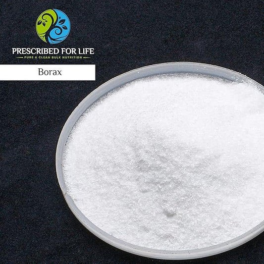 Prescribed For Life Borax Powder, Household Laundry Booster, Slime Activator & Multipurpose Cleaning Powder, All Natural Sodium Borate (2kg / 4.4lb)