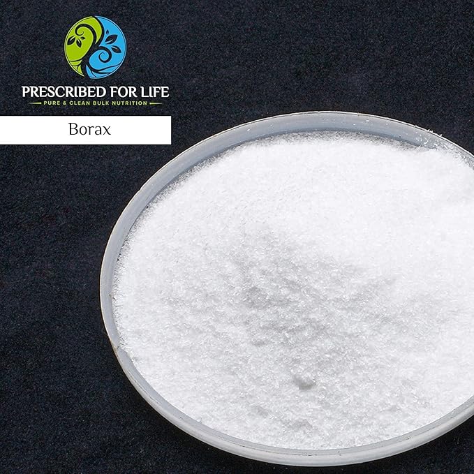 Prescribed For Life Borax Powder, Household Laundry Booster, Slime Activator & Multipurpose Cleaning Powder, All Natural Sodium Borate (1kg / 2.2lb)