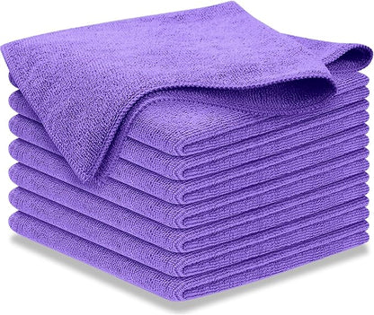 USANOOKS Premium 300GSM Microfiber Cleaning Cloth - 12.5"x12.5" High Performance - 1200 Washes, Ultra Absorbent Microfiber Towels for Cars Undercarriage, Rims & Engine Bay Cleaning - Microfiber Cloth