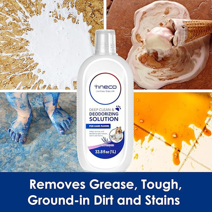 Tineco Floor Cleaning Solution 1L (33.8oz), Lavender Scent, Deep Cleaner for Multi-Hard Floors, Compatible with iFLOOR & FLOOR ONE S3/S5/S6/S7/S9 Artist & S6/S7/S9 Master Series, Non-Steam Compatible