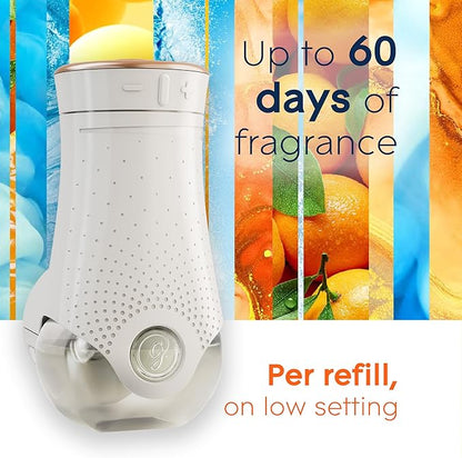Glade PlugIns Refills Air Freshener, Exotic Tropical Blossoms & Coastal Sunshine Citrus, Scented and Essential Oils for Home and Bathroom, 0.67 Fl Oz, 5 Count