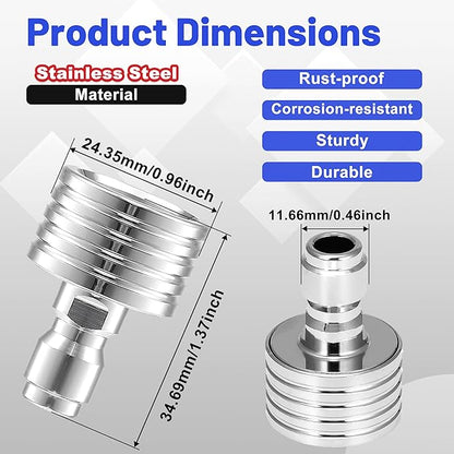 Tool Daily Pressure Washer Shower Nozzle for Soft Wash, 5 Power Washer Nozzle Tips, Soft Rain Shower Sprinkler for Car Washing and Garden Watering, 1/4 Inch Quick Connect