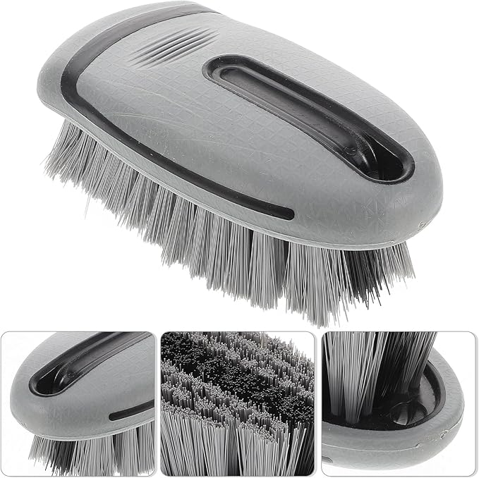 Car Interior Cleaning Brush Small Scrub Brush for Cleaning Carpets for Car Upholstery and Home Use