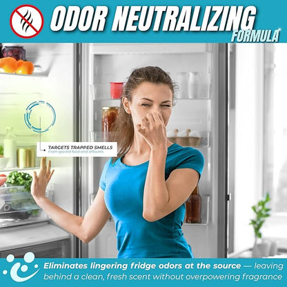 Oh Yuk Fridge Cleaner – Cleans Inside Refrigerator for Spotless, Food-Contact Safe Surfaces | Biodegradable, Vegan, Cruelty-Free | Effortlessly Lifts Sticky Messes & Dried-On Food | Spray Bottle