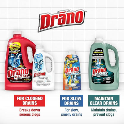 Drano Dual-Force Foamer Clog Remover, 17 oz (Pack of 5)