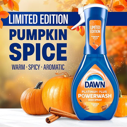 Dawn Powerwash Spray, Dish Soap, Dishwashing Liquid, Pumpkin Spice, 1 Starter Kit, 16 Fl Oz